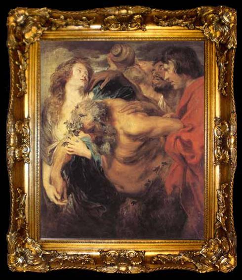 framed  Anthony Van Dyck The drunken silenus (mk03), ta009-2